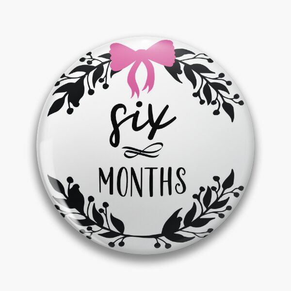 Item preview, Six Months Baby Milestone designed and sold by simmoredsign.