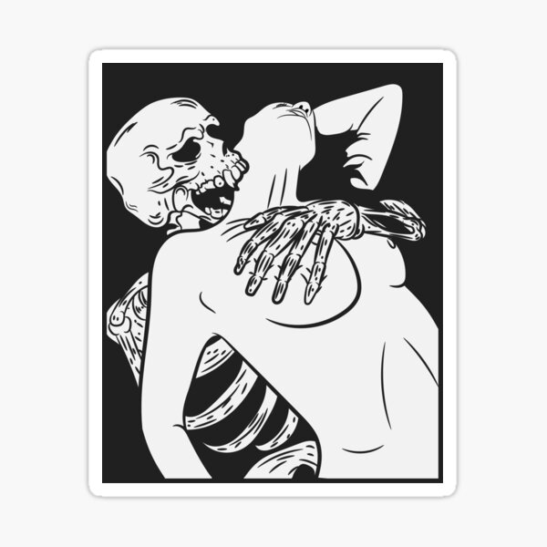 Skeleton Love Sticker