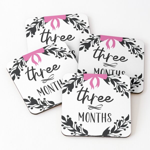 Item preview, Three Months Baby Milestone designed and sold by simmoredsign.