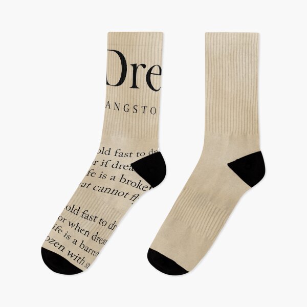 Artikelvorschau, Dreams - Langston Hughes Poem - Literature - Typography 2 - Vintage entworfen und verkauft von Studio Grafiikka.