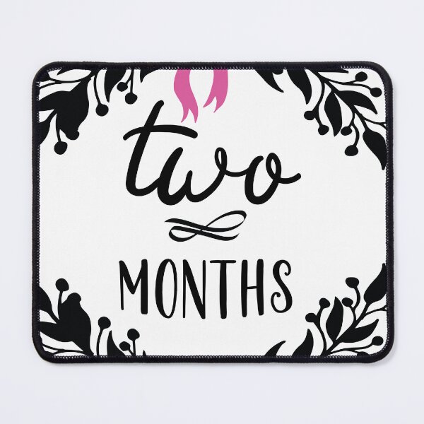 Item preview, Two Months Baby Milestone designed and sold by simmoredsign.