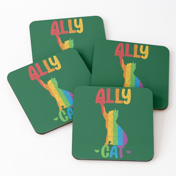 Item preview, Ally cat LGBT Cat In Rainbow Ally Pride Flag designed and sold by gauutruccc.