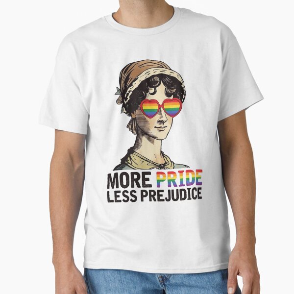 Artikel-Vorschau von Mehr Stolz, weniger Vorurteile, LGBT, Jane Austen, stolzer Verbündeter, Pride MonthT-Shirt, designt und verkauft von gauutruccc.