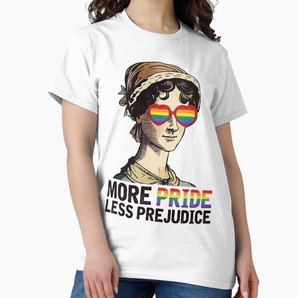 Artikel-Vorschau von Mehr Stolz, weniger Vorurteile, LGBT, Jane Austen, stolzer Verbündeter, Pride MonthT-Shirt, designt und verkauft von gauutruccc.