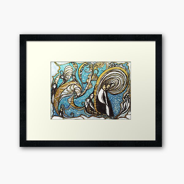 Whirling wizard Framed Art Print