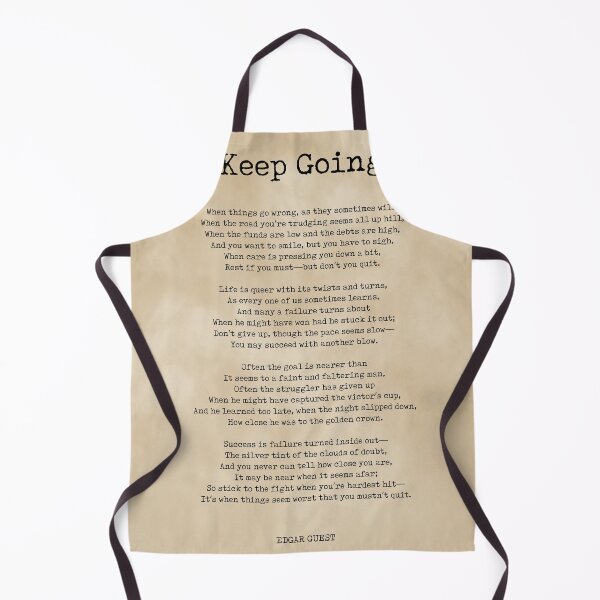 Item preview, Keep Going - Edgar Guest Poem - Literature - Typewriter Print 2 - Vintage designed and sold by Studio Grafiikka.