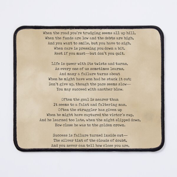 Item preview, Keep Going - Edgar Guest Poem - Literature - Typewriter Print 2 - Vintage designed and sold by Studio Grafiikka.