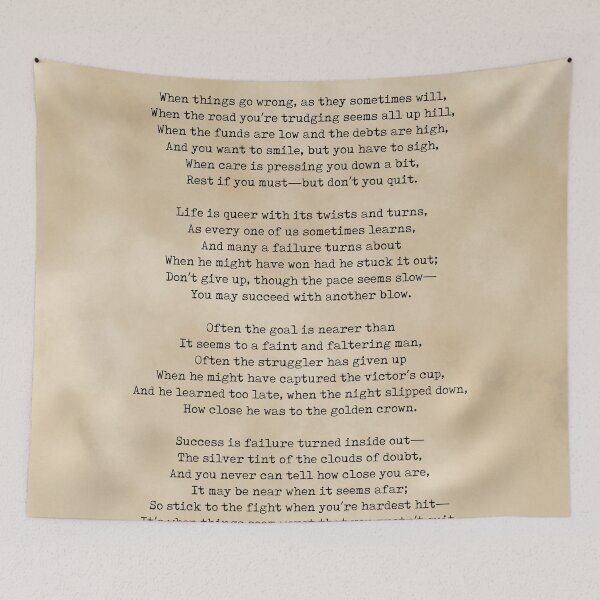 Item preview, Keep Going - Edgar Guest Poem - Literature - Typewriter Print 2 - Vintage designed and sold by Studio Grafiikka.
