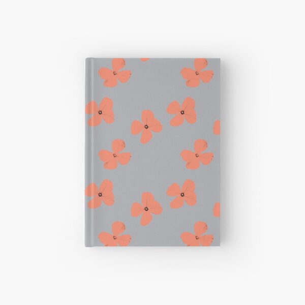 Item preview, Gray coral orange flowers pattern designed and sold by joymikim.