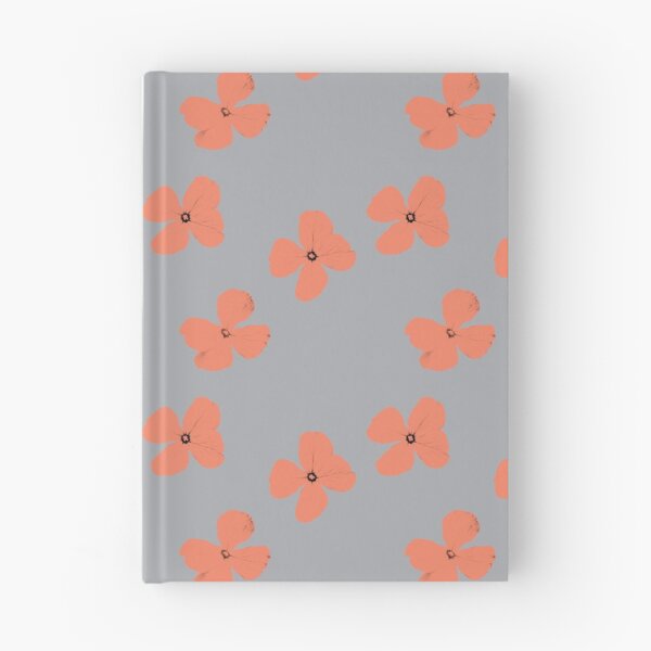 Item preview, Gray coral orange flowers pattern designed and sold by joymikim.