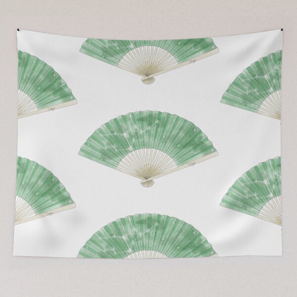 Item preview, Watercolour Virgo Fan designed and sold by mintamoon.