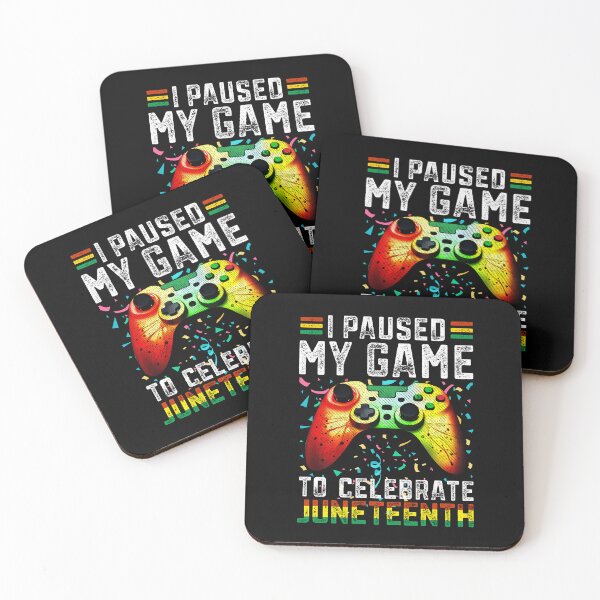 Item preview, I Paused My Game To Celebrate Juneteenth Funny Black Gamers Dashiki Flag  designed and sold by alenaz.