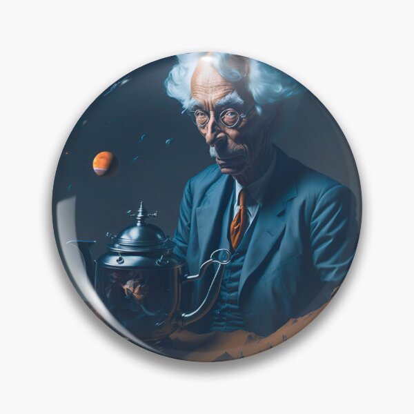 Item preview, Bertrand Russell and his Cosmic Teapot designed and sold by PixelCratey.