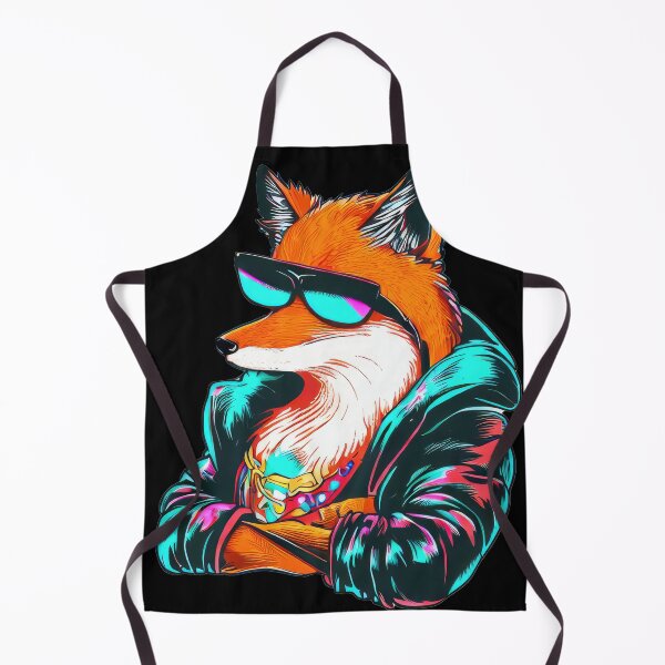 Item preview, Cyberpunk Fox with Futuristic Sunglasses designed and sold by pocketart2023.