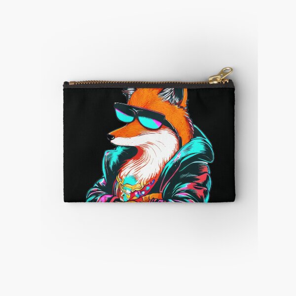 Item preview, Cyberpunk Fox with Futuristic Sunglasses designed and sold by pocketart2023.