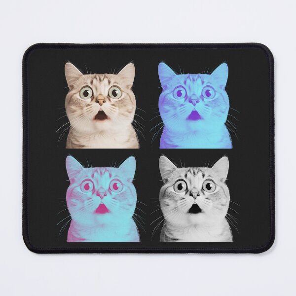 Item preview, Adorable Surprised Cats, Feline Fun, Colorful, Playful and Adorable Cat Illustration designed and sold by iCherryRed.