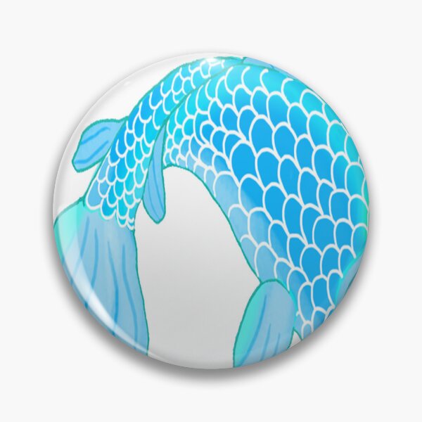 Item preview, blue carp curled up to perform designed and sold by ThielSmi13.