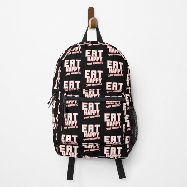 Item preview, eat happy not healthy designed and sold by vyascreations.