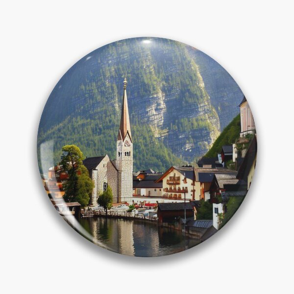 Item preview, view of hallstatt lake in Austrian Alps designed and sold by diannitagemvi.