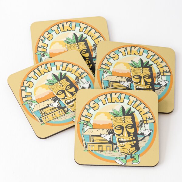 Item preview, It's Tiki Time designed and sold by WildSpaceTrade.