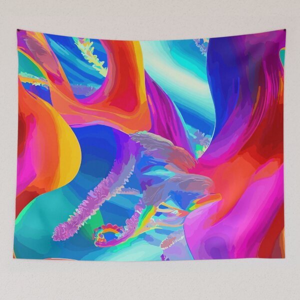 Item preview, Elevate Your Spiritual Vibration with Rainbow Gradient Aura Art designed and sold by Tamas Das.