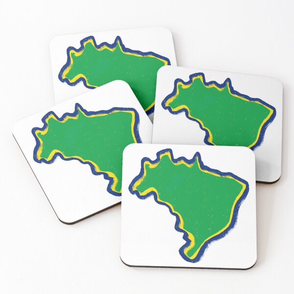 Item preview, "Brazil Map" Hand-Drawn Digital Art of Brazil Map Sticker Design designed and sold by Muhammad  Toqeer.