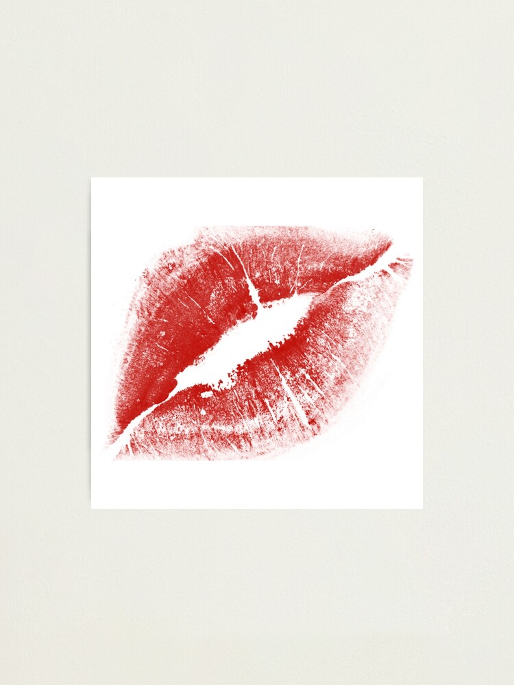 kiss mark with lipstick