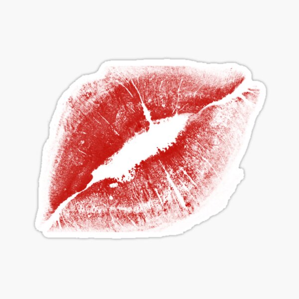 kiss mark with lipstick