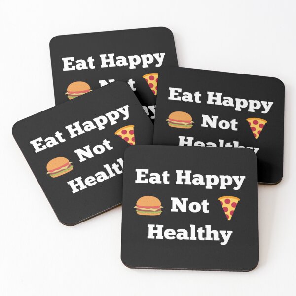 Item preview, Eat happy not healthy  designed and sold by TeePassion.