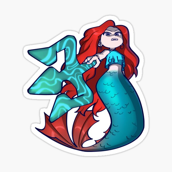 Vista previa del artículo con la obra «sirena chelsea», diseñado y vendido por PeePooShop.