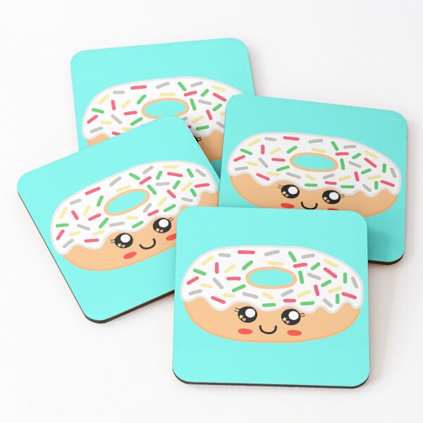 Item preview, Cute Christmas donut-icy blue background designed and sold by charmednight.