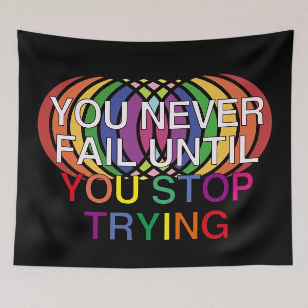 Item preview, You Never Fail Until You Stop Trying designed and sold by EunsooLee.