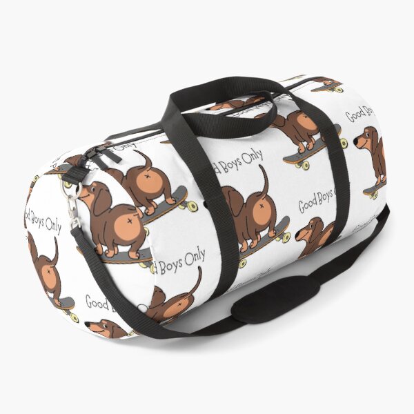 Item preview, Good Boys Only Funny Skateboard Dachshund designed and sold by mkzmerch.