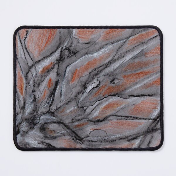 Item preview, Abstract of Shrubbery in Grey, Red, and Black designed and sold by LiszaB.