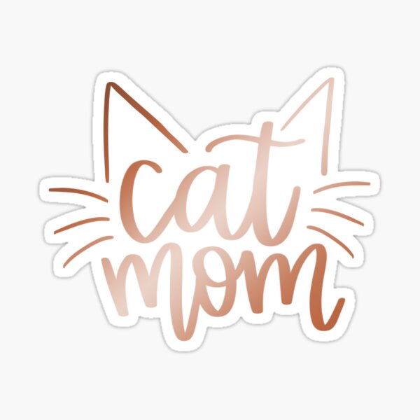 Item preview, Rose Gold Cat Mom designed and sold by Mvillstyles.