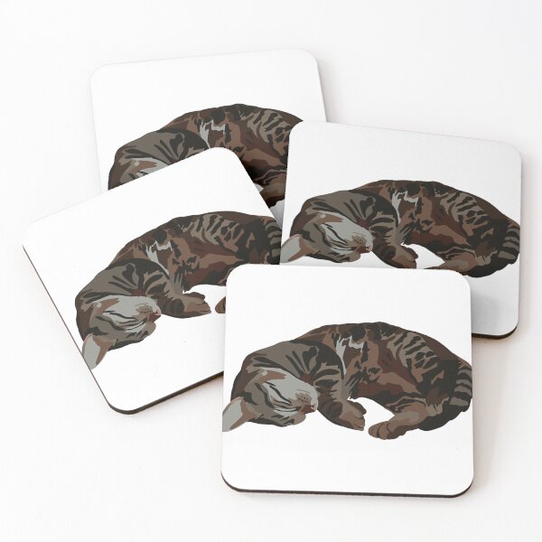 Item preview, Sleeping Tabby Cat designed and sold by NLEArtClothes.