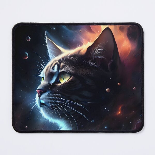 Item preview, Astral Majesty: A Cat's Journey Through Cosmic Ink designed and sold by byaz3.