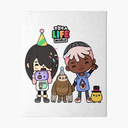 toca boca and gacha life Art Board Print for Sale by kader011