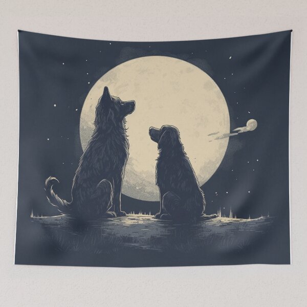 Item preview, Dog Love The Moon designed and sold by harperrjohn.