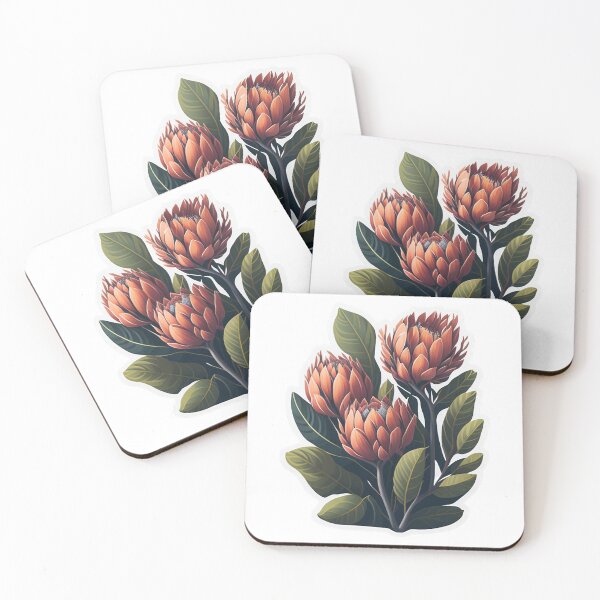 Item preview, Protea Passion - A Cute Digital Illustration of Protea Flowers designed and sold by DesignMuchLove.