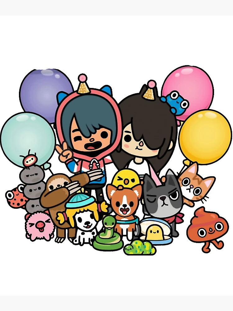 toca boca and gacha life Poster for Sale by kader011