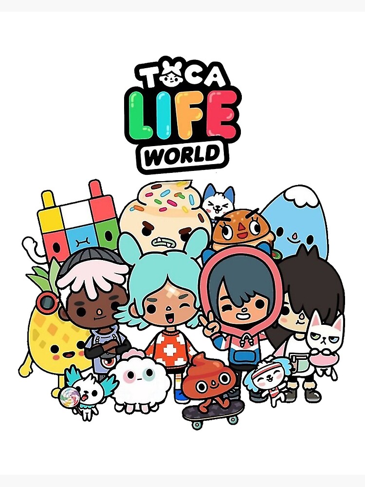 toca boca - toca boca 2021 - toca life world | Art Board Print