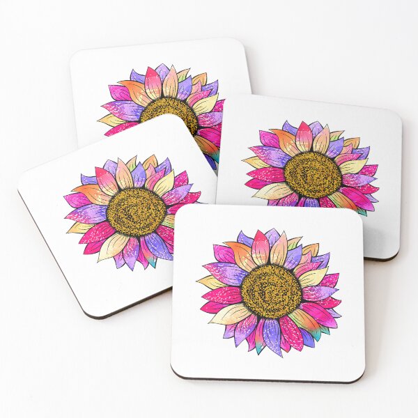 Item preview, Rainbow Sunflowers Inspired By Nature (1) designed and sold by DesignMuchLove.