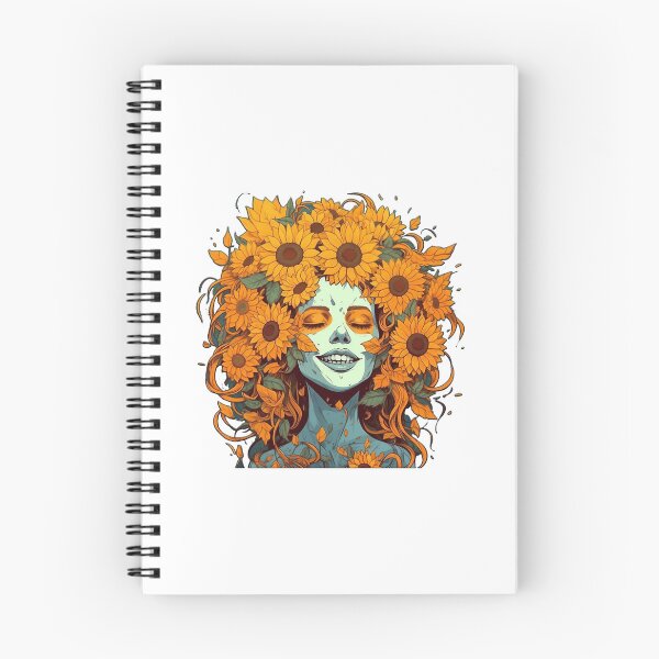 Item preview, sunflower girl painting colorful  designed and sold by DesignMuchLove.