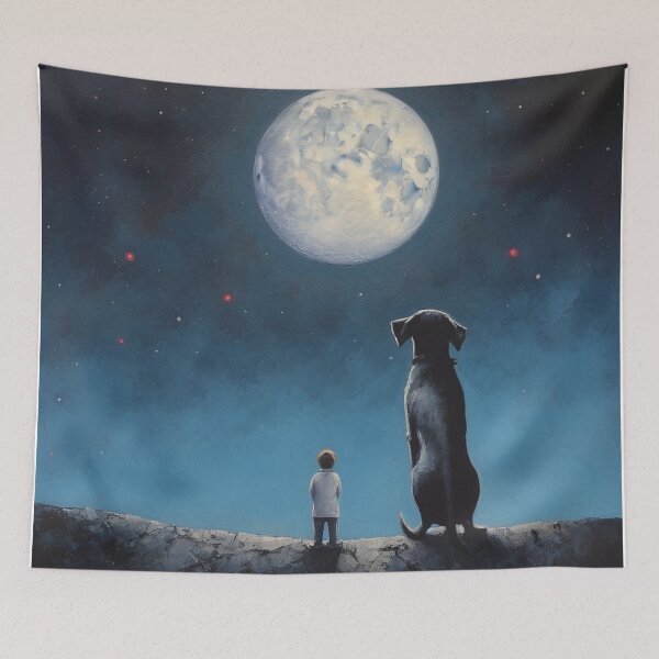 Item preview, Dog Love The Moon designed and sold by harperrjohn.