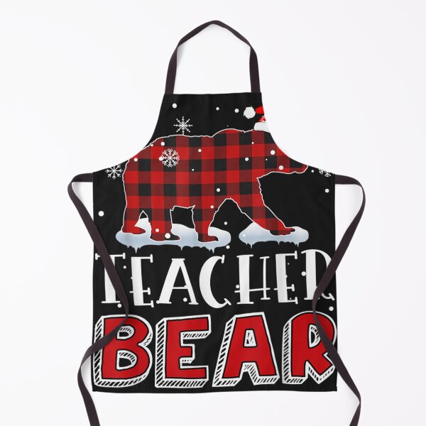 Item preview, Teacher Bear Red Buffalo Plaid Matching Teacher Christmas  designed and sold by WilliamClarkdf.