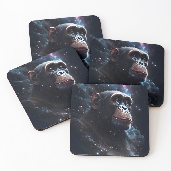 Item preview, Astral Majesty: A Chimpanzee's Journey Through Cosmic Ink designed and sold by byaz3.