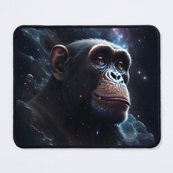 Item preview, Astral Majesty: A Chimpanzee's Journey Through Cosmic Ink designed and sold by byaz3.