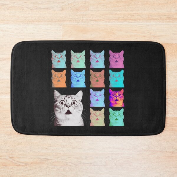 Item preview, Adorable Surprised Cats, Feline Fun, Colorful, Playful and Adorable Cat Illustration designed and sold by iCherryRed.