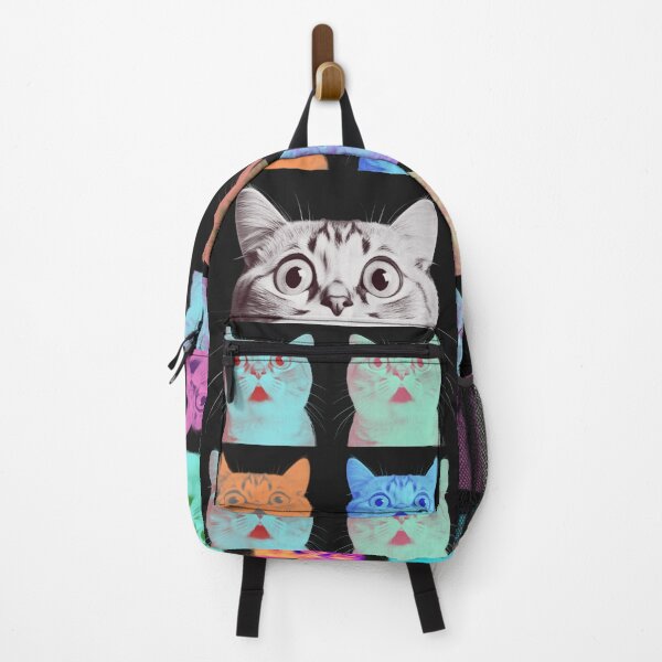 Item preview, Adorable Surprised Cats, Feline Fun, Colorful, Playful and Adorable Cat Illustration designed and sold by iCherryRed.